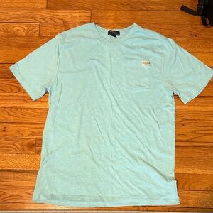 Polo by Ralph Lauren Light Aqua Pocket V-Neck Tee